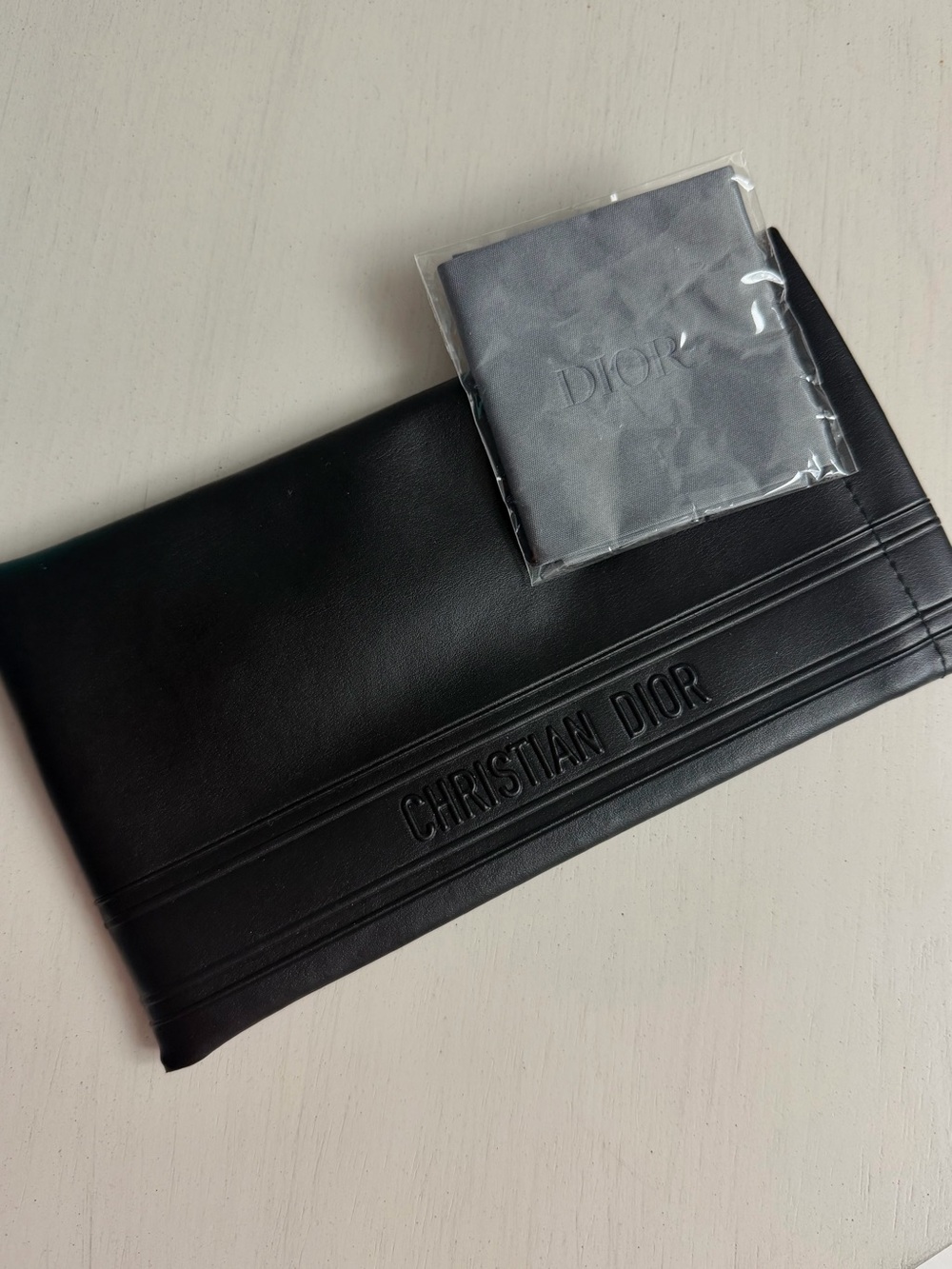 Christian Dior Sunglasses Case with a Dust Cloth